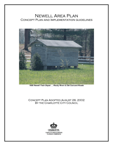 Newell Area Plan  Concept Plan and Implementation guidelines