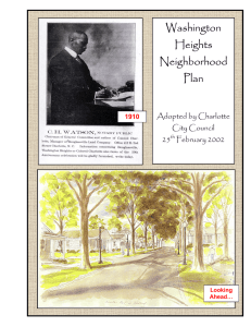 Washington Heights Neighborhood Plan