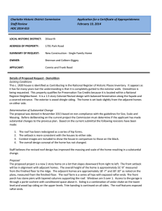 Charlotte Historic District Commission  Application for a Certificate of Appropriateness Staff Review