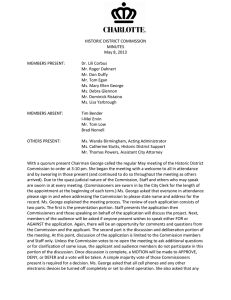 HISTORIC DISTRICT COMMISSION MINUTES May 8, 2013