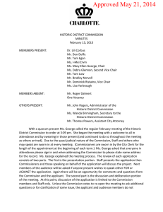 HISTORIC DISTRICT COMMISSION MINUTES February 13, 2013