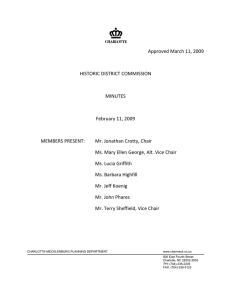   Approved March 11, 2009  HISTORIC DISTRICT COMMISSION  MINUTES 