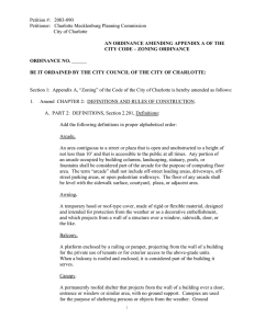 Petition #:   2003-090  City of Charlotte