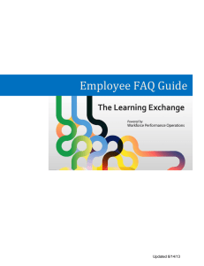 Employee FAQ Guide  Updated 8/14/13