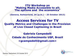 Access Services for TV