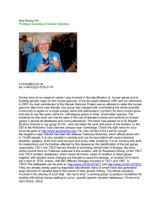 Sue Povey Professor Emeritus of Human Genetics