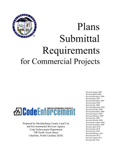 Plans Submittal Requirements