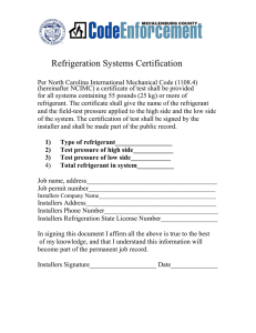Refrigeration Systems Certification