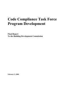 Code Compliance Task Force Program Development  Final Report