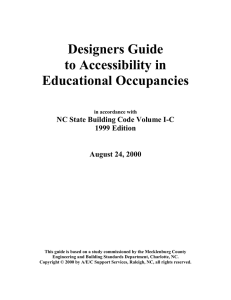 Designers Guide to Accessibility in Educational Occupancies