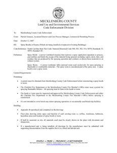 MECKLENBURG COUNTY  Land Use and Environmental Services Code Enforcement Division