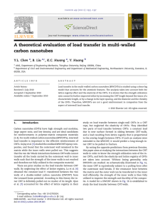 A theoretical evaluation of load transfer in multi-walled carbon nanotubes Y.L. Chen