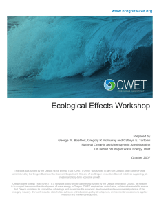 Ecological Effects Workshop
