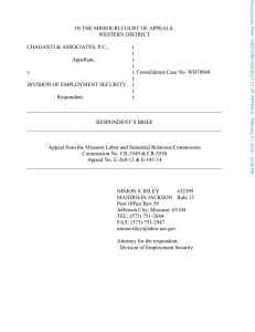 IN THE MISSOURI COURT OF APPEALS, WESTERN DISTRICT  CHAGANTI &amp; ASSOCIATES, P.C.,