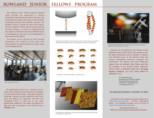 ROWLAND   JUNIOR    FELLOWS  ...