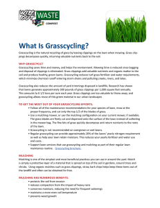 What Is Grasscycling?