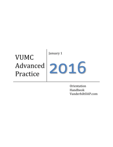2016 VUMC Advanced Practice