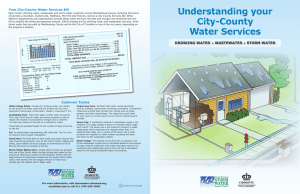 Your City-County Water Services Bill