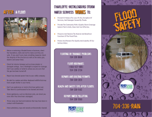 Flood safety Flood Safety after