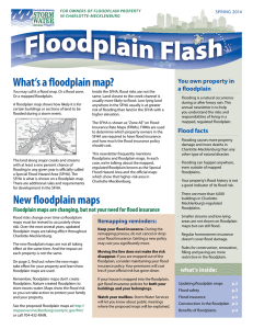 What’s a floodplain map?  You own property in a floodplain