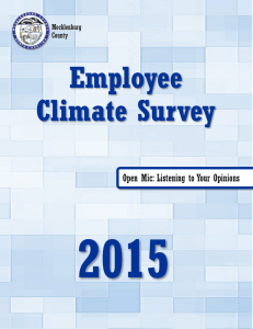 2015  Employee Climate Survey