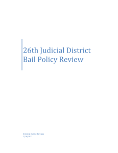 26th Judicial District Bail Policy Review  Criminal Justice Services