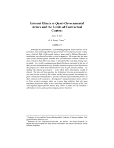 Internet Giants as Quasi-Governmental Actors and the Limits of Contractual Consent