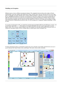 Modelling Ant Navigation