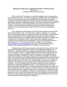 Wisconsin Lawyers Use “Cooperative Practice” in Divorce Cases John Lande