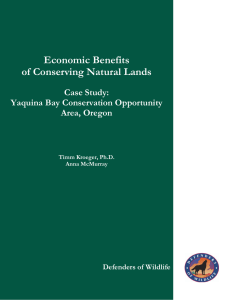 Economic Benefits of Conserving Natural Lands Case Study: