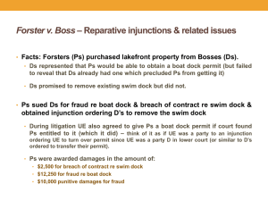 Forster v. Boss – Reparative injunctions &amp; related issues
