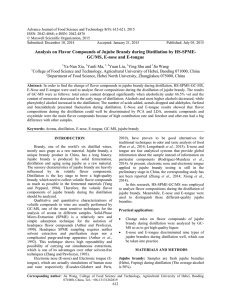 Advance Journal of Food Science and Technology 8(9): 612-621, 2015