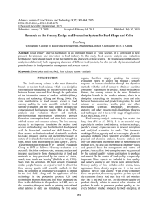 Advance Journal of Food Science and Technology 8(12): 901-904, 2015