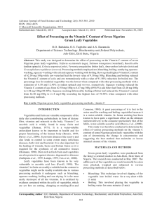 Advance Journal of Food Science and Technology 2(6): 303-305, 2010