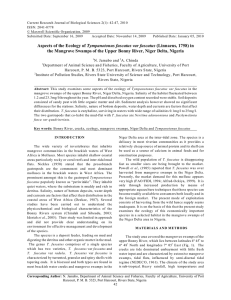 Current Research Journal of Biological Sciences 2(1): 42-47, 2010 ISSN: 2041-0778