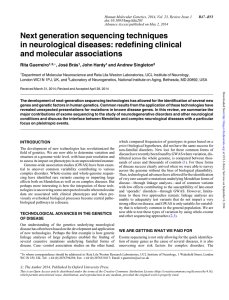 Next generation sequencing techniques in neurological diseases: redefining clinical and molecular associations