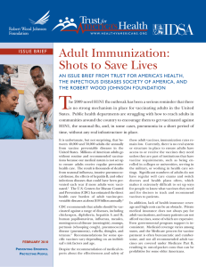 Adult Immunization: Shots to Save Lives