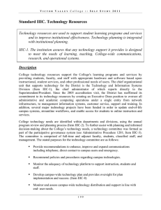 Standard IIIC. Technology Resources