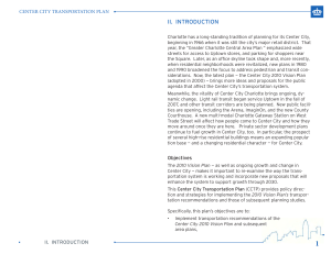 II.  INTRODUCTION CENTER CITY TRANSPORTATION PLAN