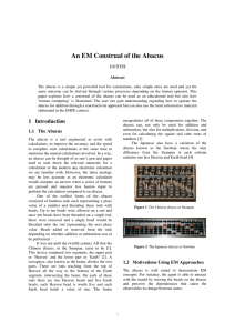 An EM Construal of the Abacus 1019358