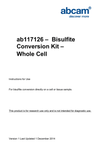 ab117126 –  Bisulfite Conversion Kit – Whole Cell