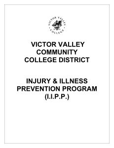 VICTOR VALLEY COMMUNITY COLLEGE DISTRICT INJURY &amp; ILLNESS