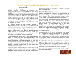 Victor Valley College 2015 Facilities Master Plan Update Introduction