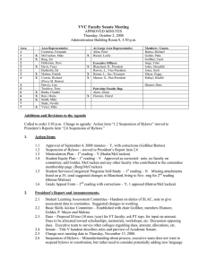 VVC Faculty Senate Meeting APPROVED MINUTES Thursday, October 2, 2008