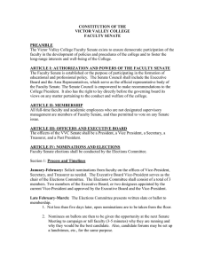 CONSTITUTION OF THE VICTOR VALLEY COLLEGE FACULTY SENATE PREAMBLE