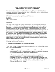 This document is based on the California Community Colleges Model... developed by the State Chancellor's Task Force in conjunction with... Victor Valley Community College District Policy