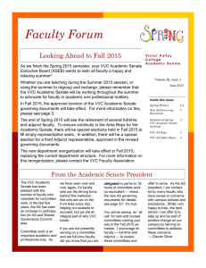 Faculty Forum Looking Ahead to Fall 2015