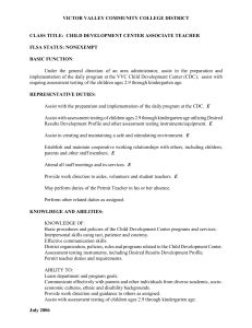 VICTOR VALLEY COMMUNITY COLLEGE DISTRICT FLSA STATUS: NONEXEMPT