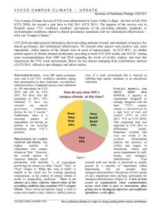 V V C C D   C A M...  Two Campus Climate Surveys (CCS) were administered at Victor Valley...