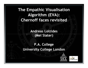 The Empathic Visualisation Algorithm (EVA): Chernoff faces revisited